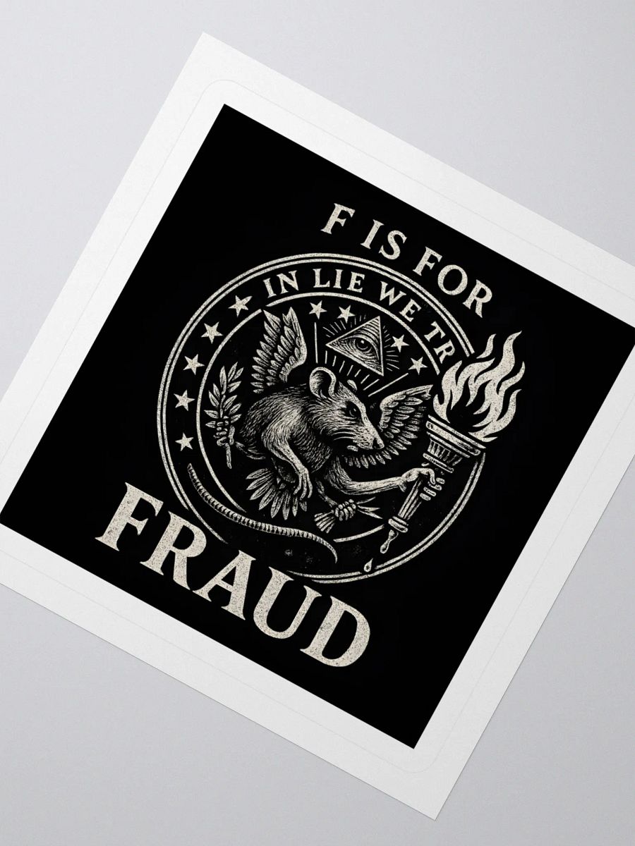 F is for fraud sticker product image (5)