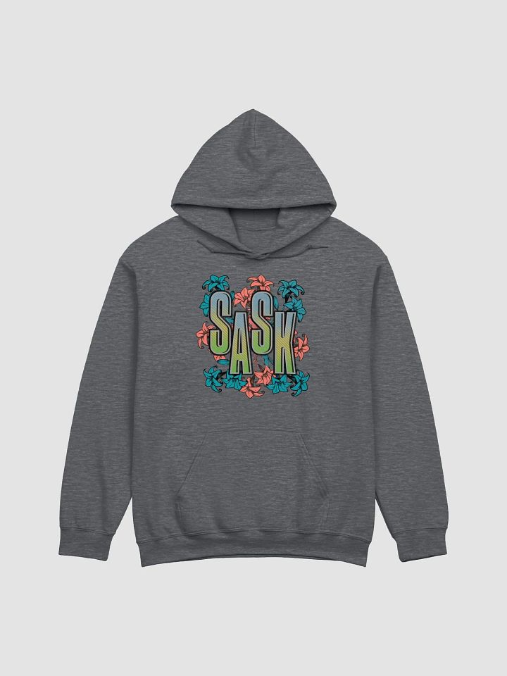 Sask Saskatoon Saskatchewan Gradient Floral Hoodie product image (3)