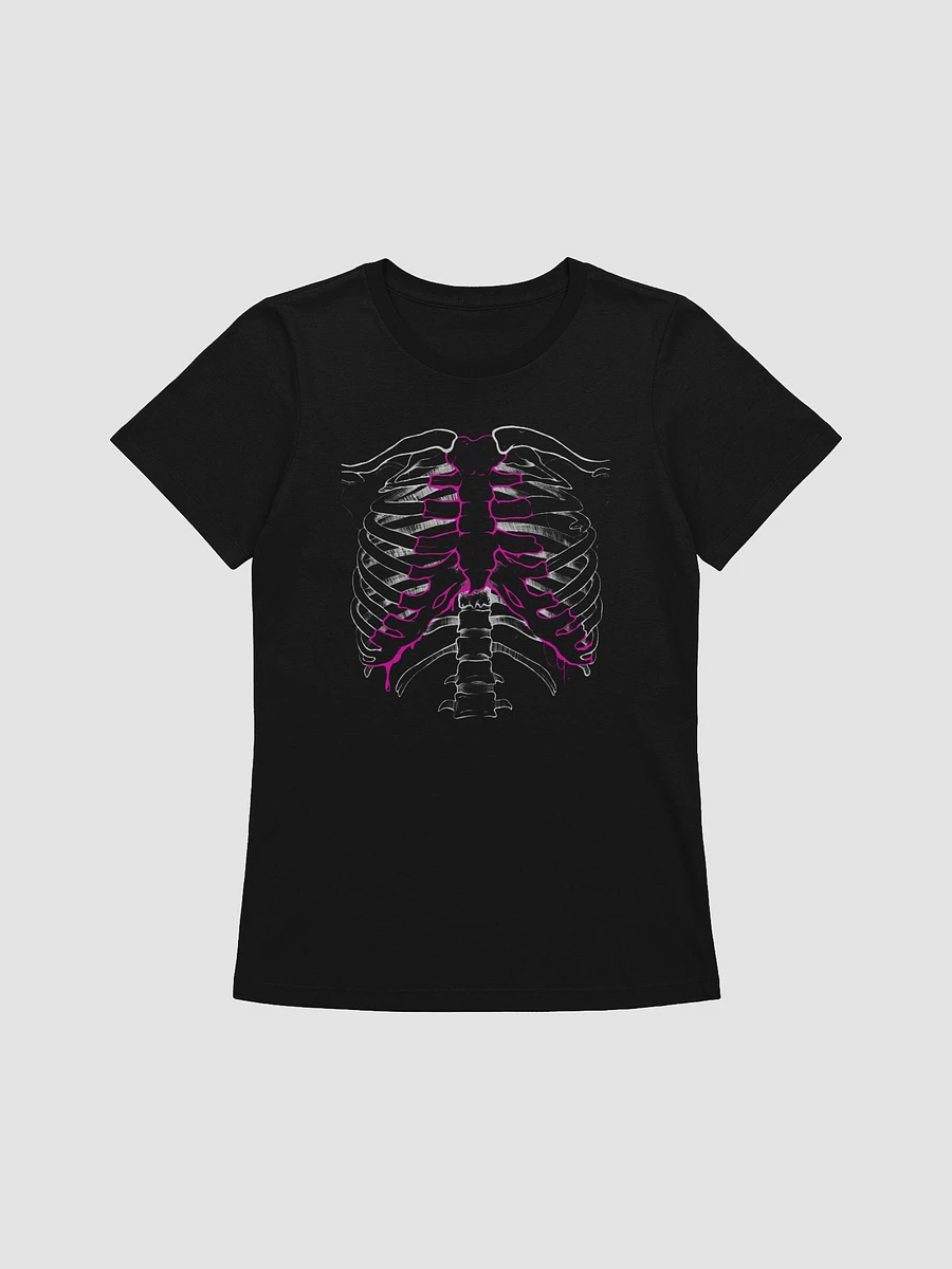 Pink Rib Femme Line Tee - Black product image (1)