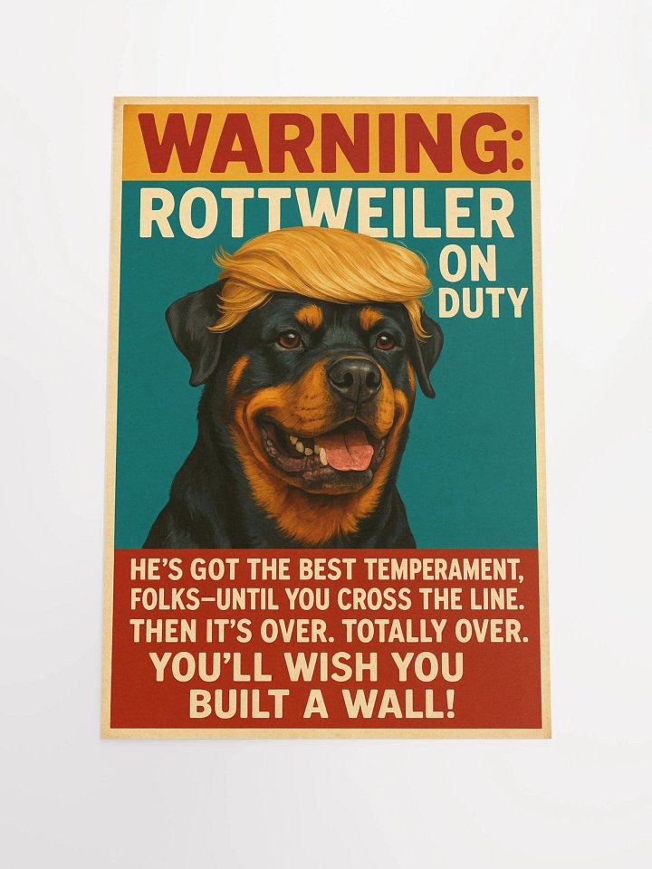Rottweiler on Duty Poster product image (3)