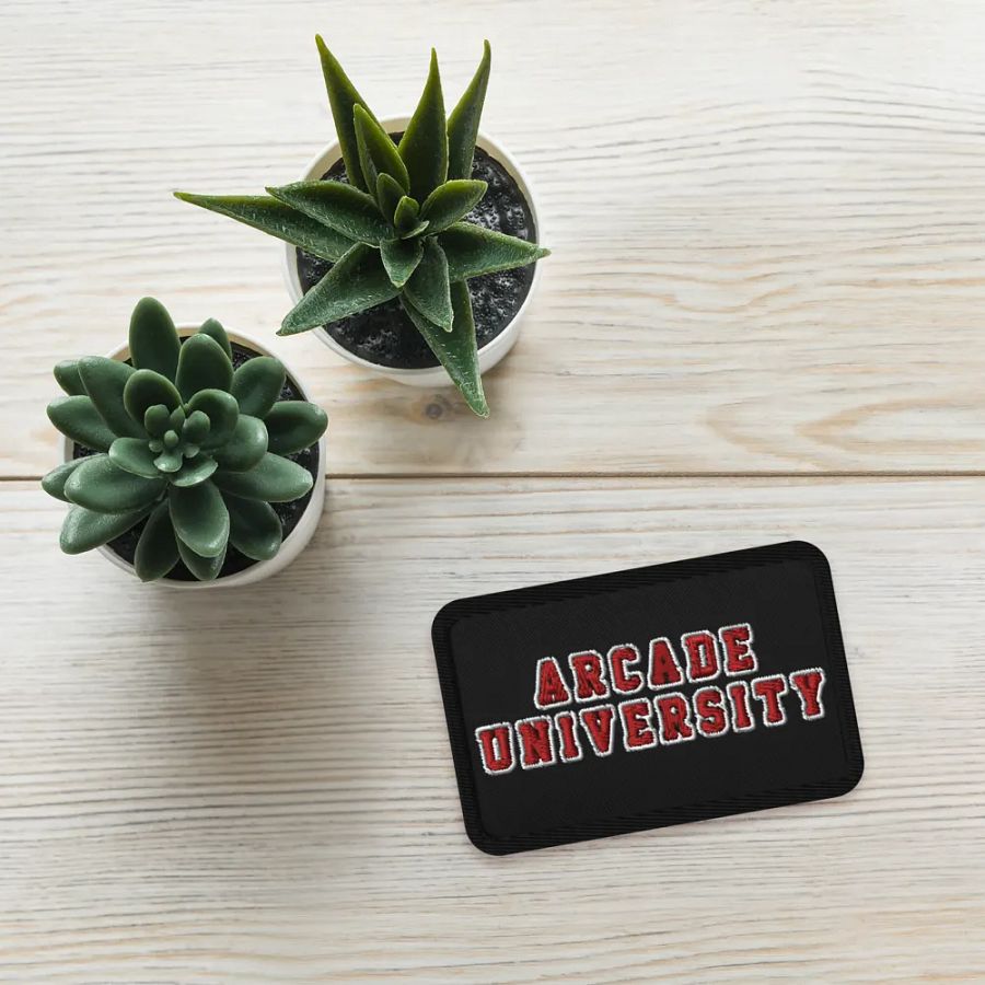 Arcade University Embroidered Patch product image (6)