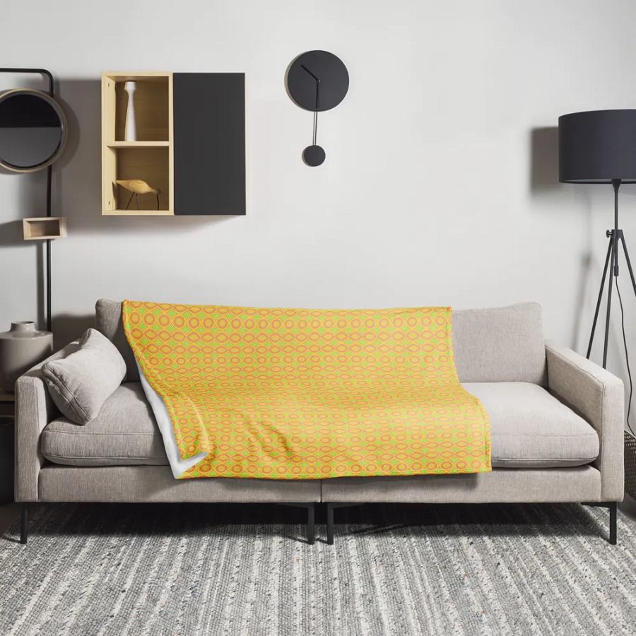 Abstract Yellow Diamonds Blanket product image (10)