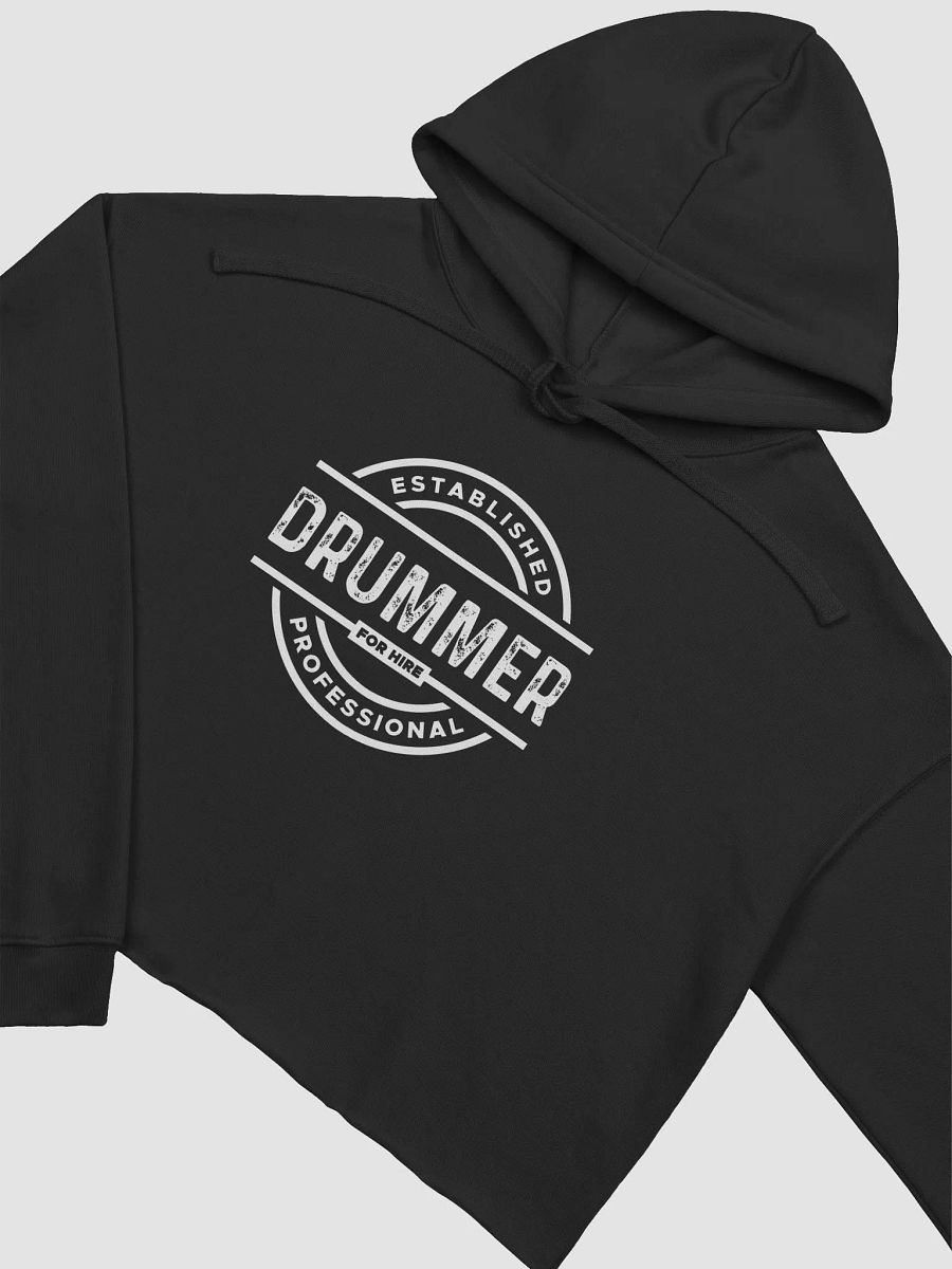 Ladies 'Drummer For Hire' Cool Crop Hoodie product image (9)