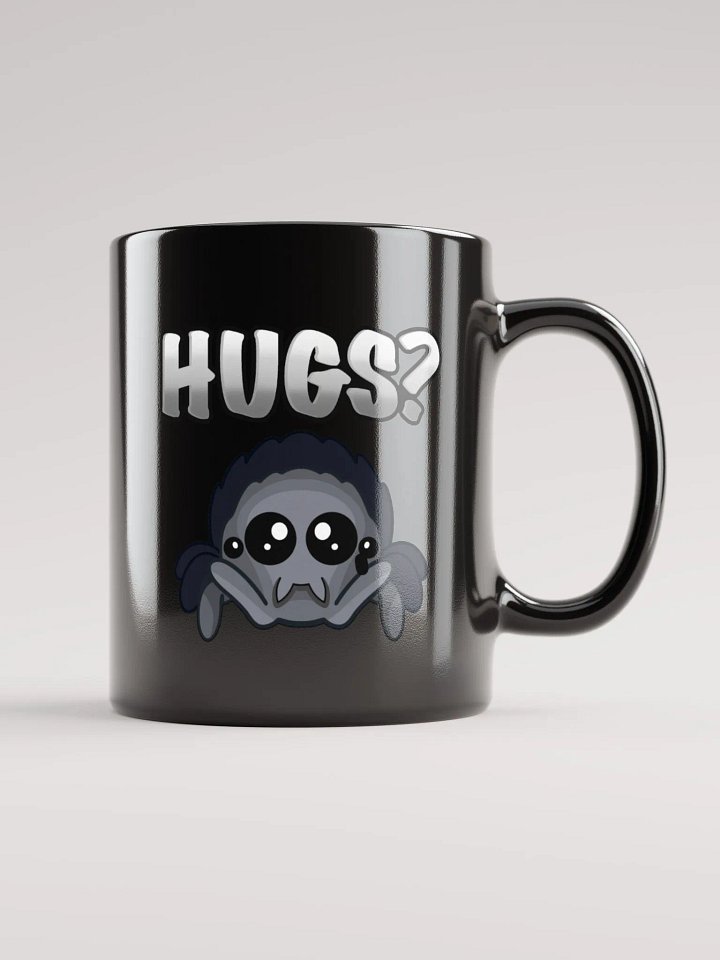 Hugs Black Glossy Mug product image (2)