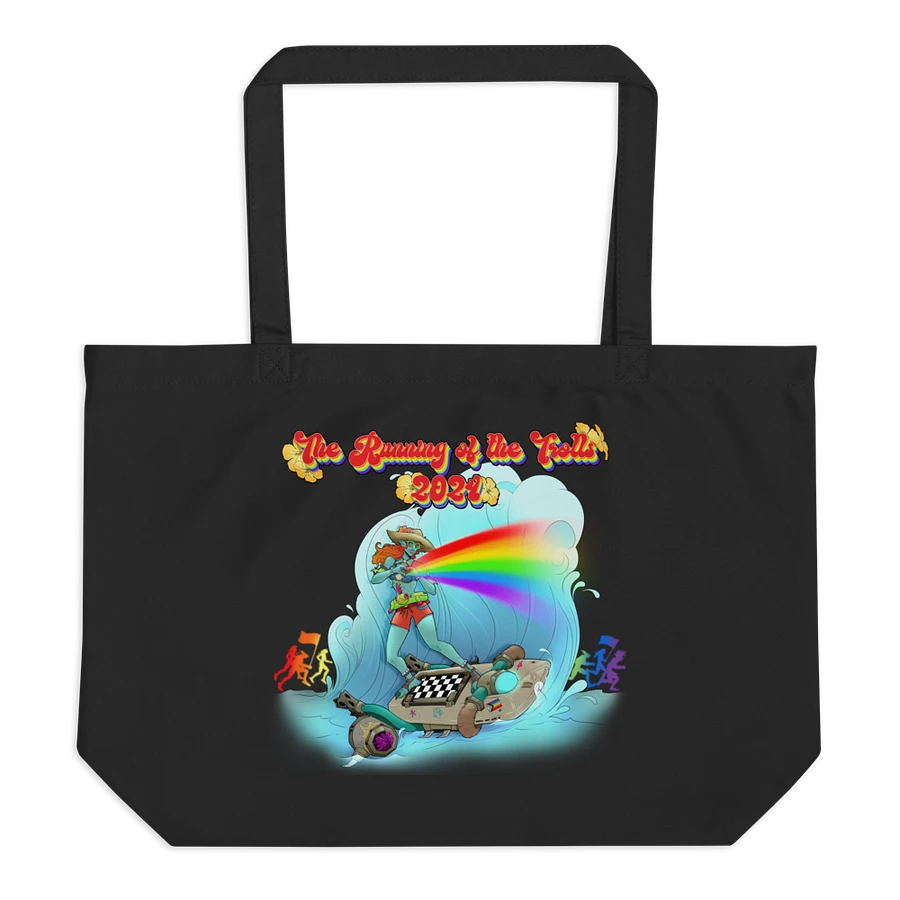Running of the Trolls Rainbow Large Eco Tote - by Mischi product image (1)