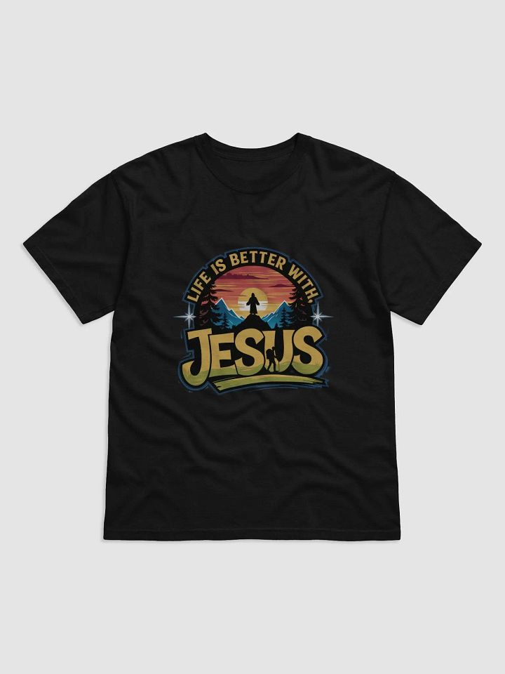 Divine Sunset Life is better with Jesus Silhouette T-Shirt product image (2)