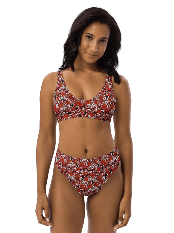 Fire Flower | Recycled High Waisted Bikini product image (1)