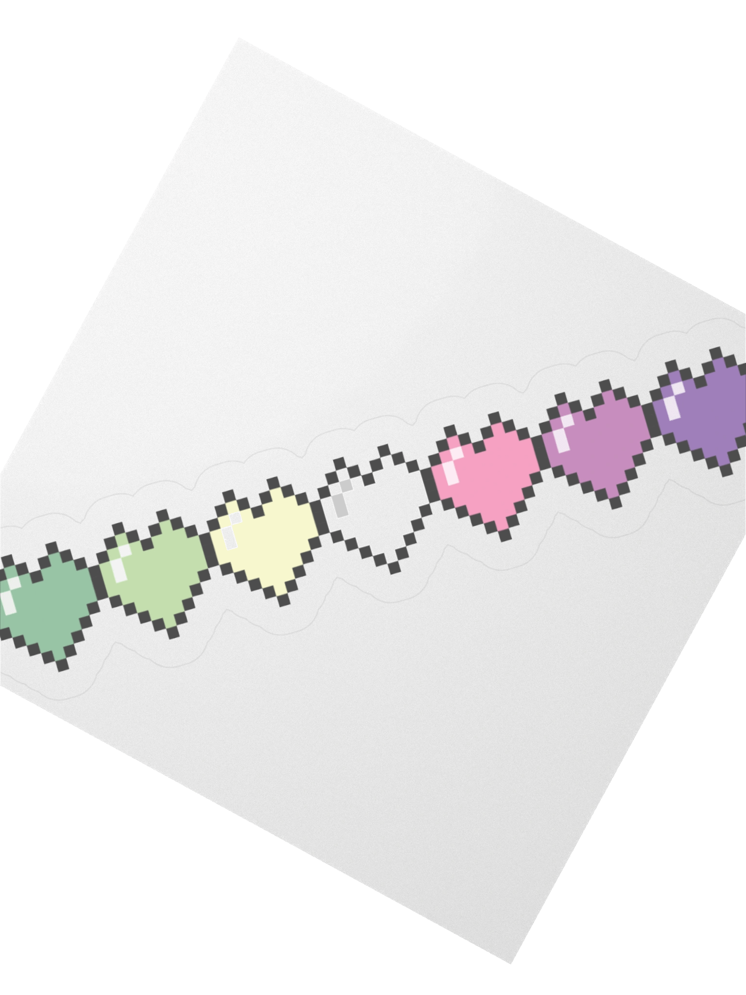 Genderfae Pixel Hearts Sticker product image (6)