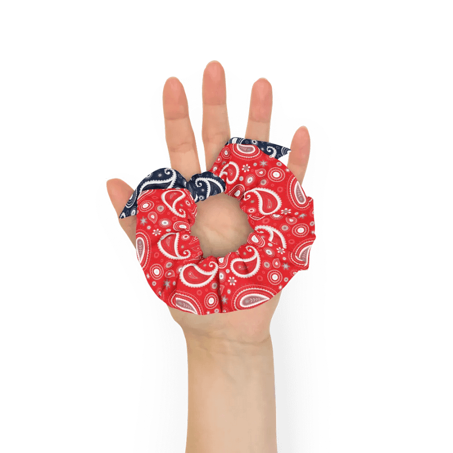 Red/Navy Paisley Dreams All-Over Print Scrunchie product image (12)