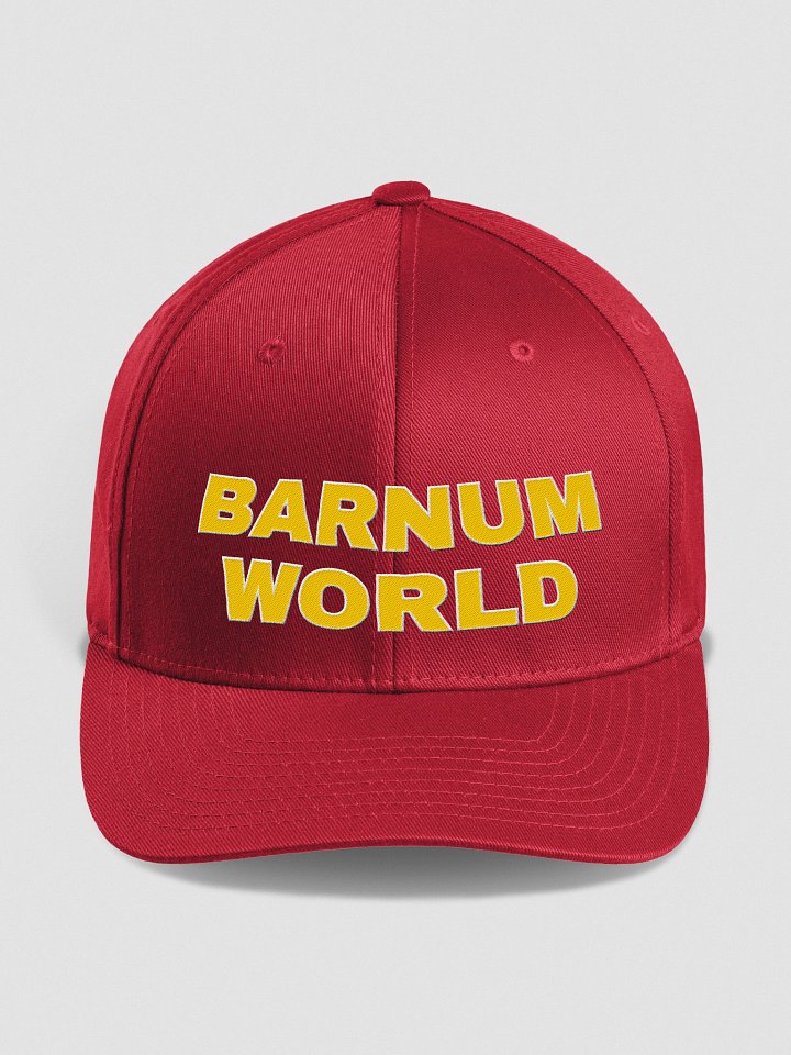 Barnum World RED with White Flexfit Hat product image (1)