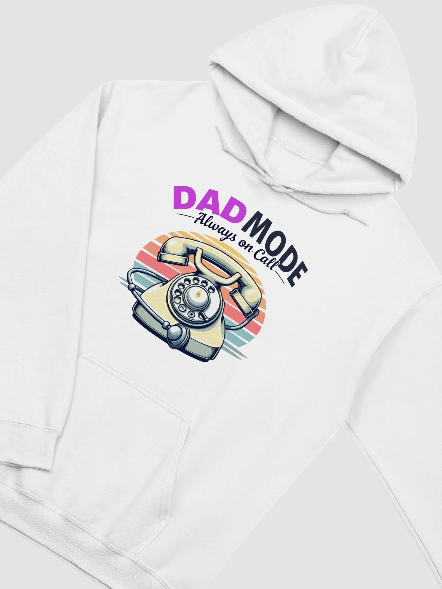 Vintage Dad Mode Rotary Telephone Hoodie product image (30)