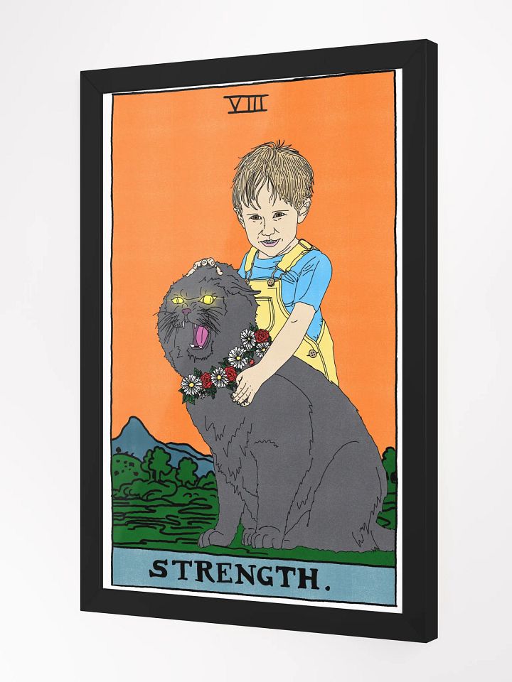 Gage and Church Strength Tarot Card Framed Print product image (2)