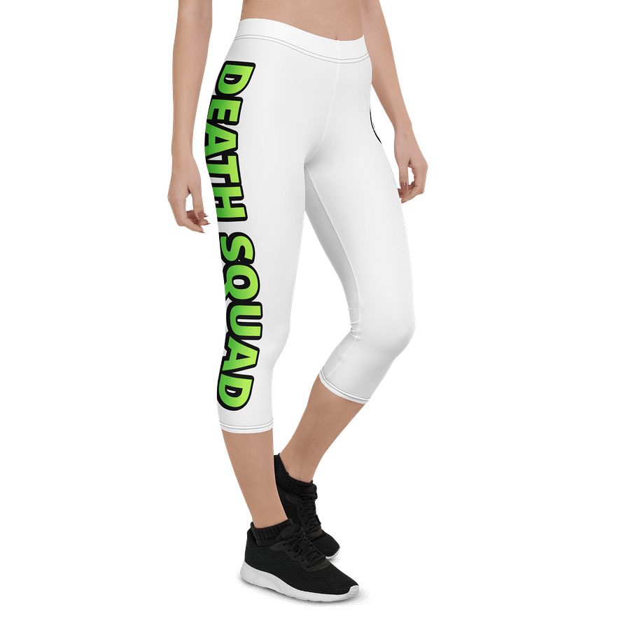 Death Squad Slime Capri Yoga Pants White product image (1)
