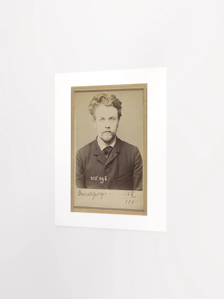 Georges Brunet Mugshot By Alphonse Bertillon (1894) - Print product image (2)