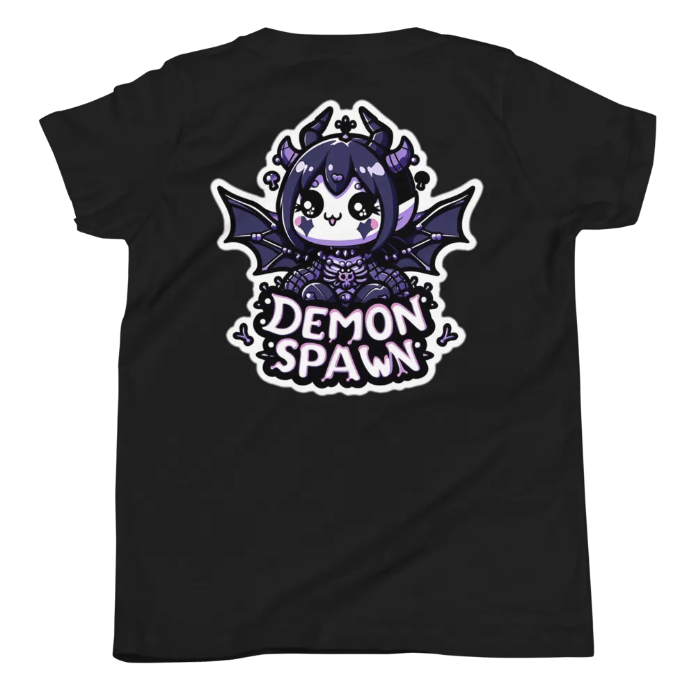LITTLE EMO Bubble Text Youth, Demon Spawn(Purple) T-Shirt product image (2)