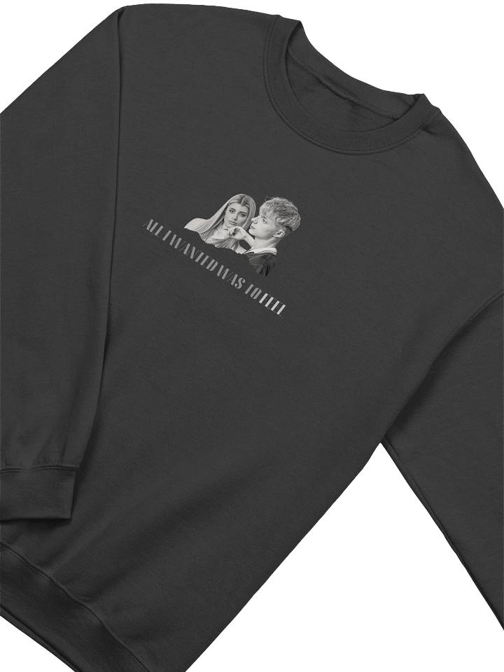 'ALL I WANTED WAS TO FEEL' Sweater (Black) product image (1)