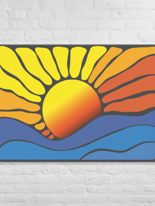 Abstract Sunrise Canvas 2:3 product image (11)