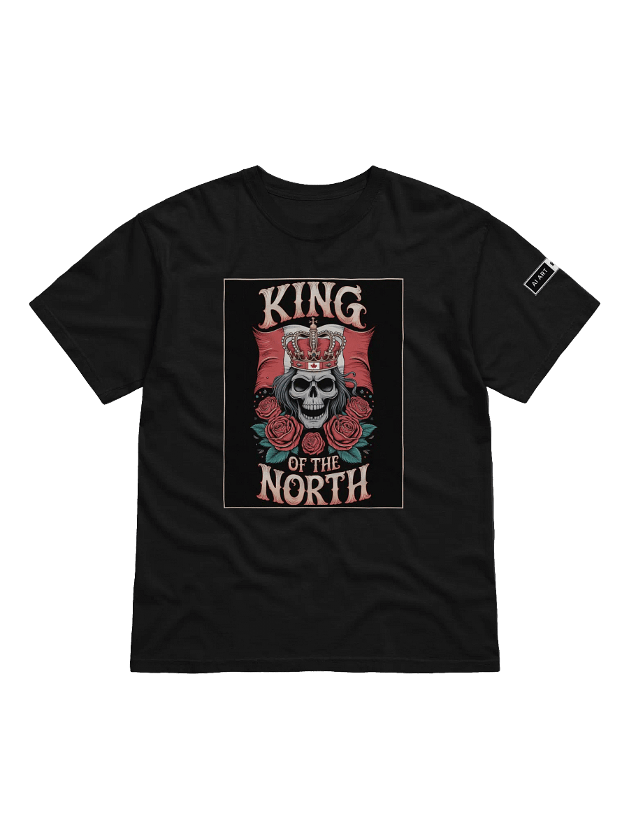 "KING OF THE NORTH" 100% cotton T-shirt product image (1)
