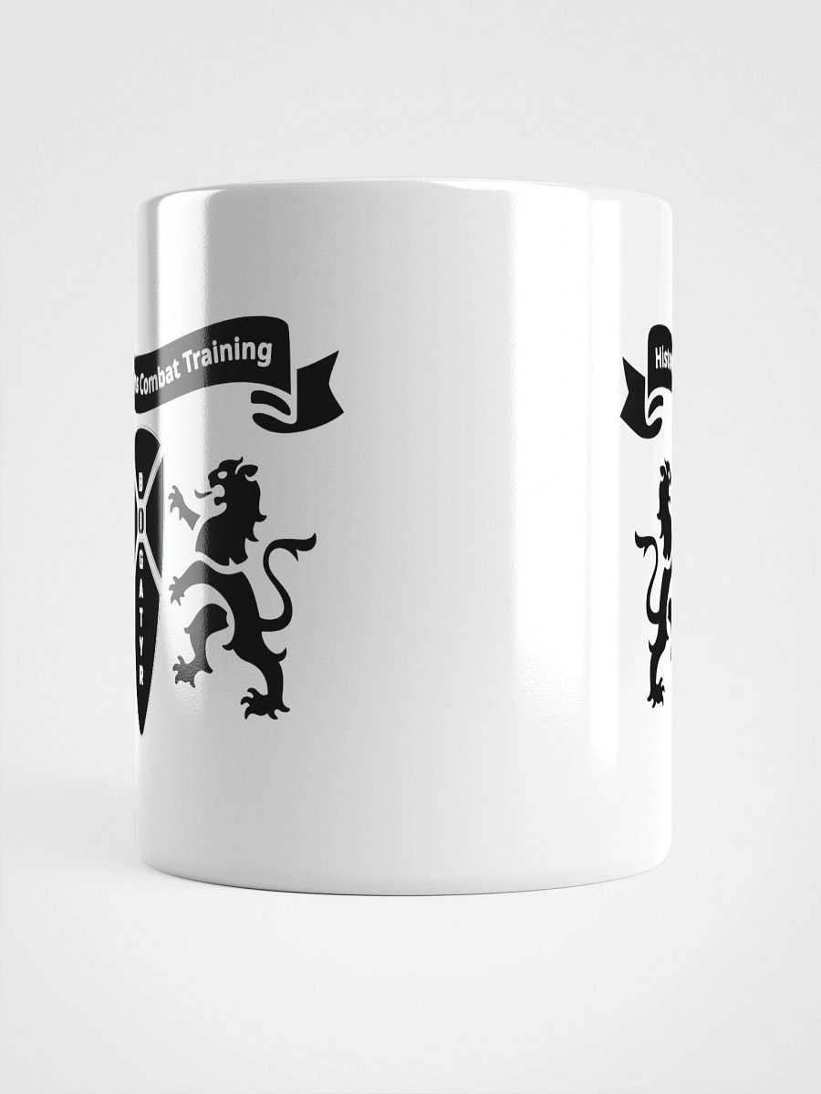 White Glossy Mug - black HACT logo product image (14)