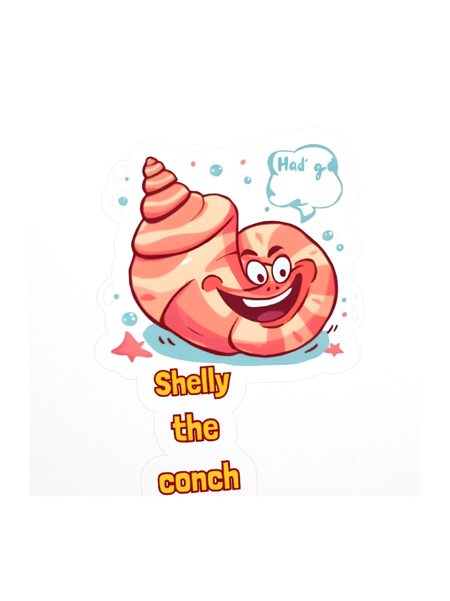 Shelly the Conch Kiss Cut Stickers product image (1)