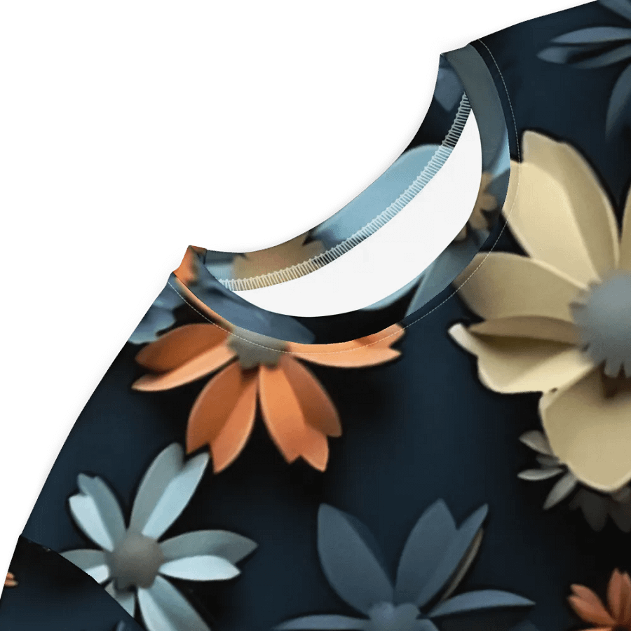 3D-Ditsy-Flowers-Seamless-Patterns T-shirt Dress - V4 product image (5)