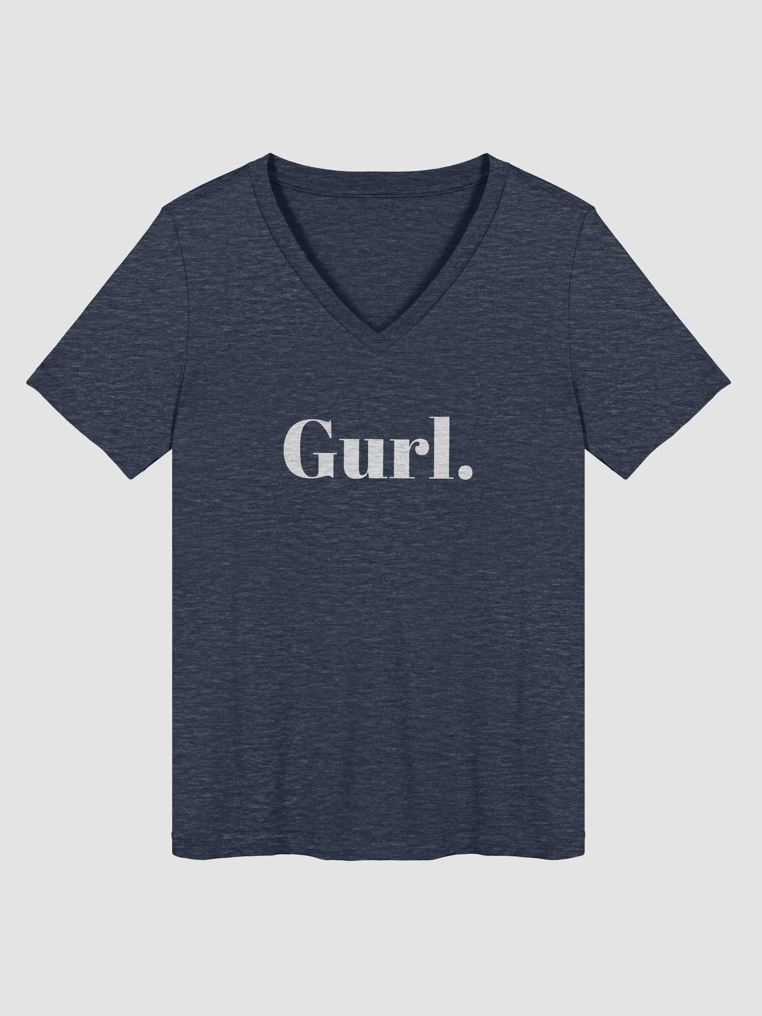 Gurl Relaxed V-Neck Tee - White product image (2)