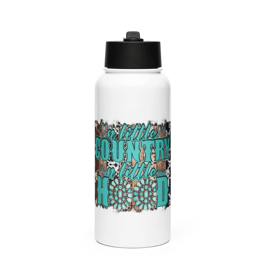 A Little Country, A Little Hood - Stainless Steel Sports Water Bottle product image (1)