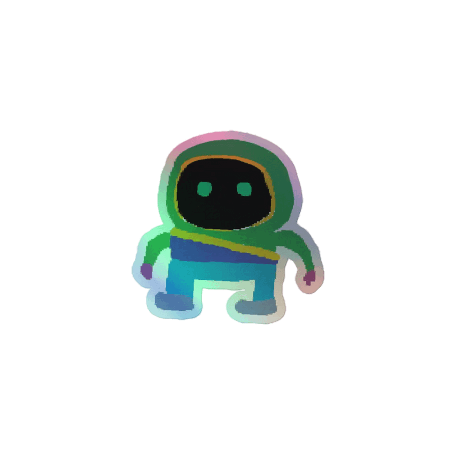 Wide Man Holographic Sticker Set product image (1)