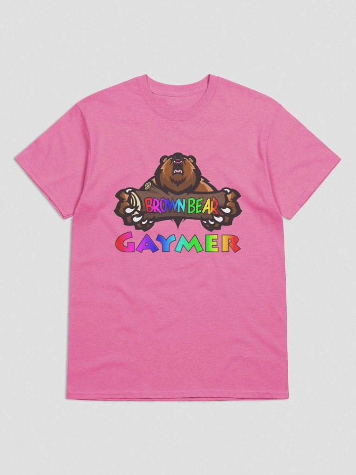 Brown Bear Gaymer (Rainbow Pride) - Light Color T-Shirt product image (3)