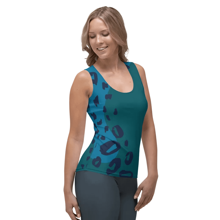 Blue Leopard Allure Women's Tank Top product image (4)