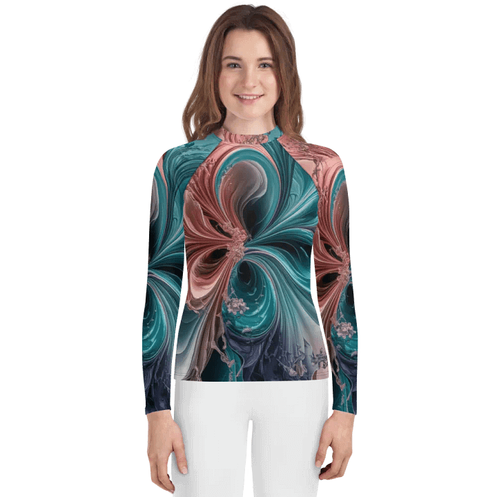 Liquid Colors PT, Unisex Youth Rash Guard product image (1)