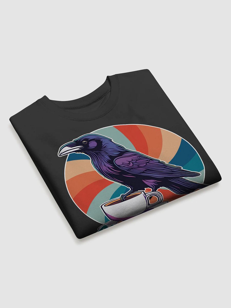 Nevermore Coffe Please! Raven Retro Sweatshirt product image (3)