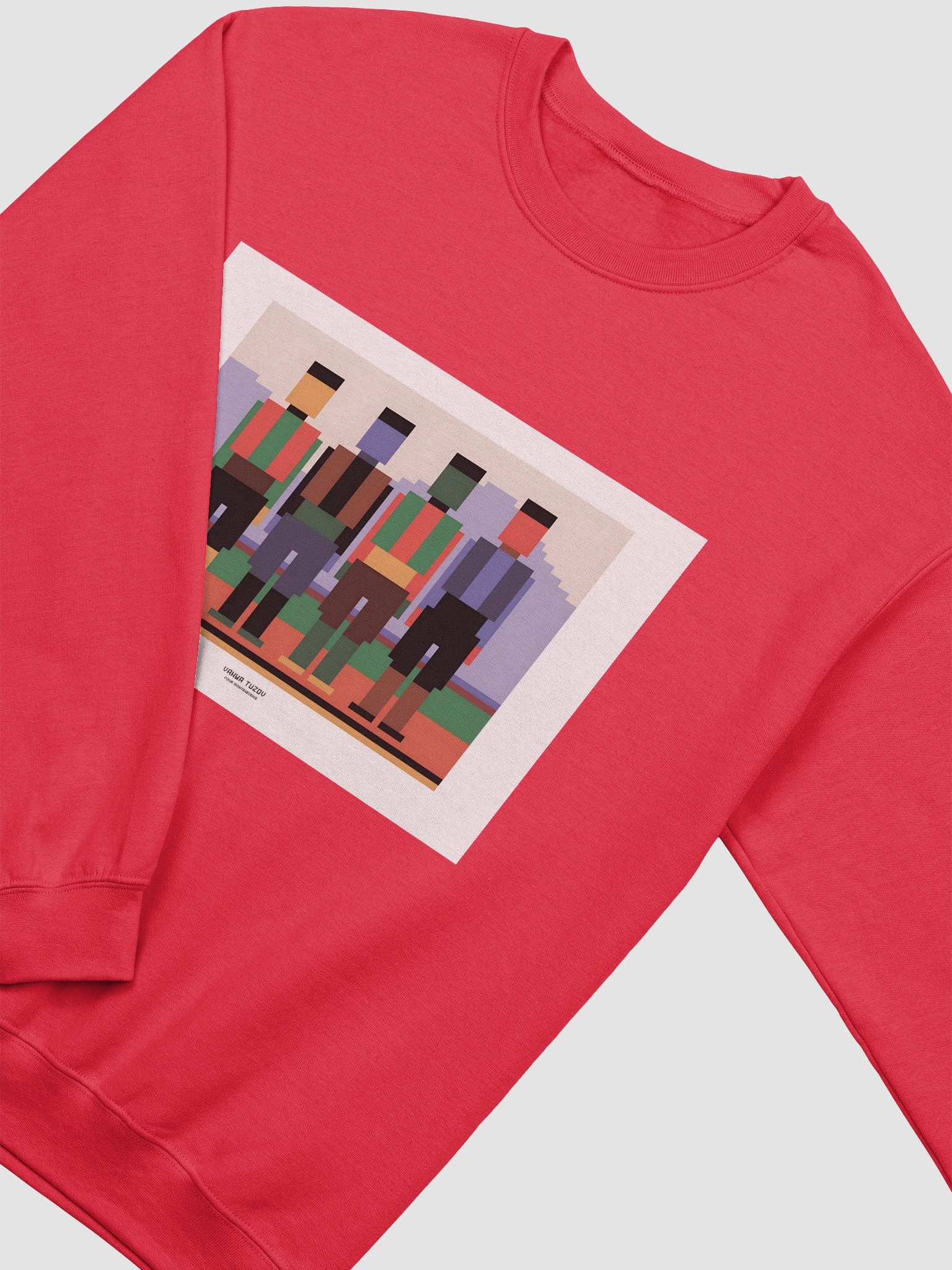 AR Four Montenegrins Pixel Unisex Sweatshirt product image (3)