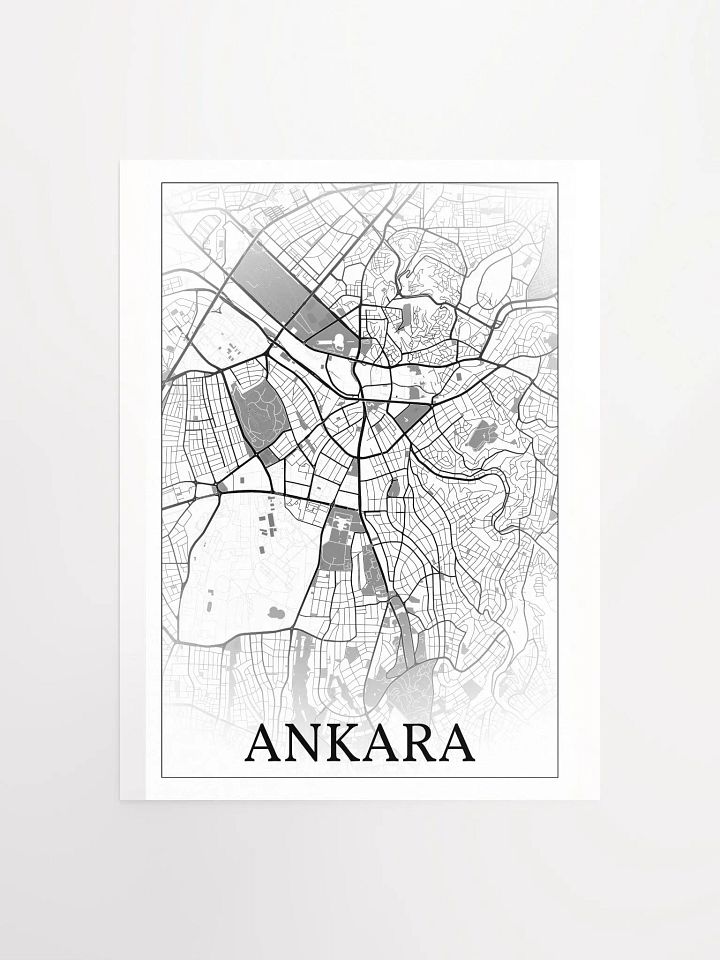 Ankara, Türkiye, city map print product image (3)
