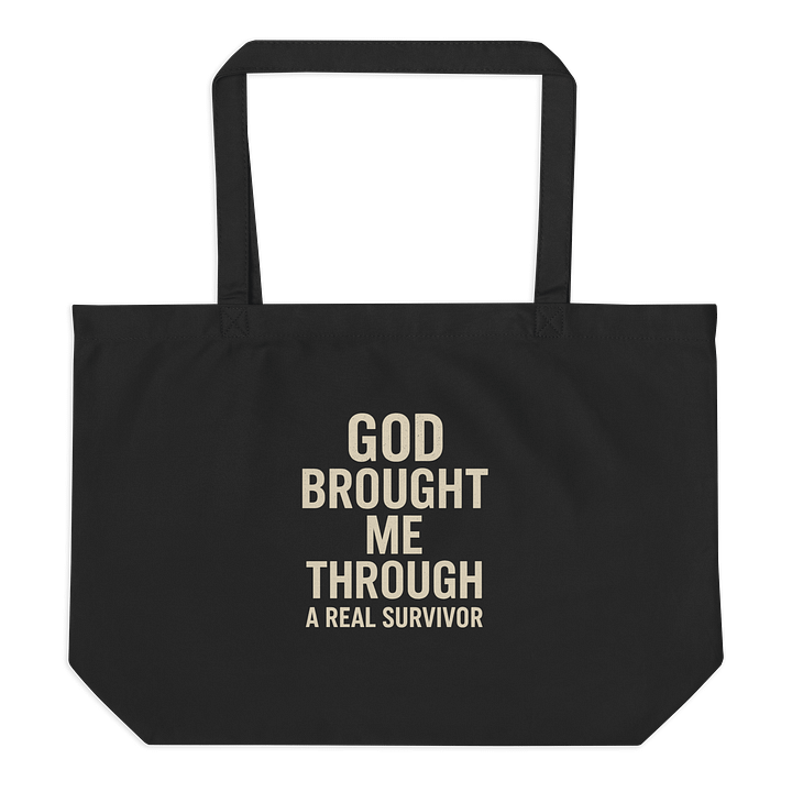 God brought me through Me Through l A Real Survivor Tote Bag product image (2)