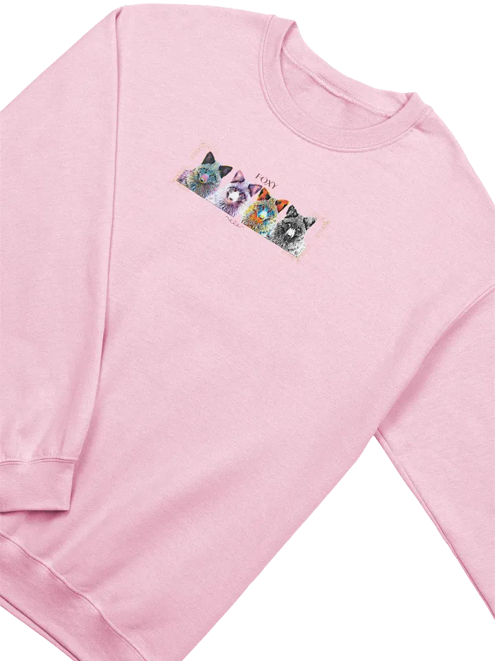 Vibrant Fox Heads Crewneck Sweatshirt product image (2)