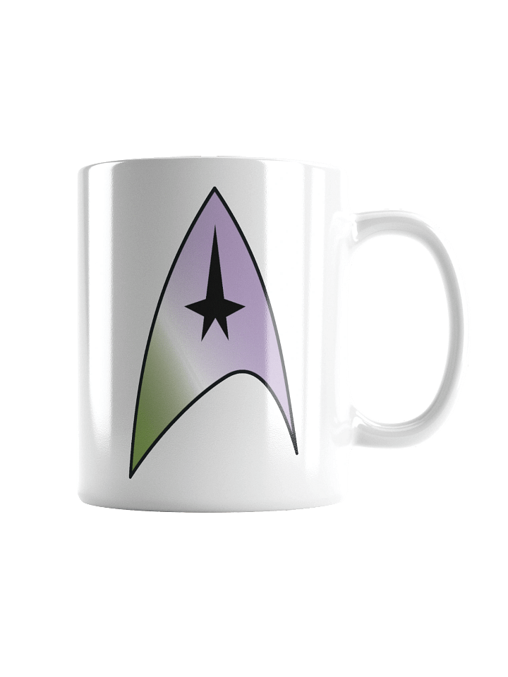 Genderqueer Pride Gradient Starfleet Mug product image (1)