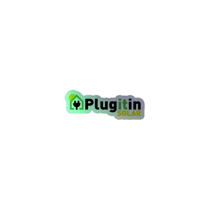 Plug It In Solar High-Quality Holographic Sticker Sheet product image (1)