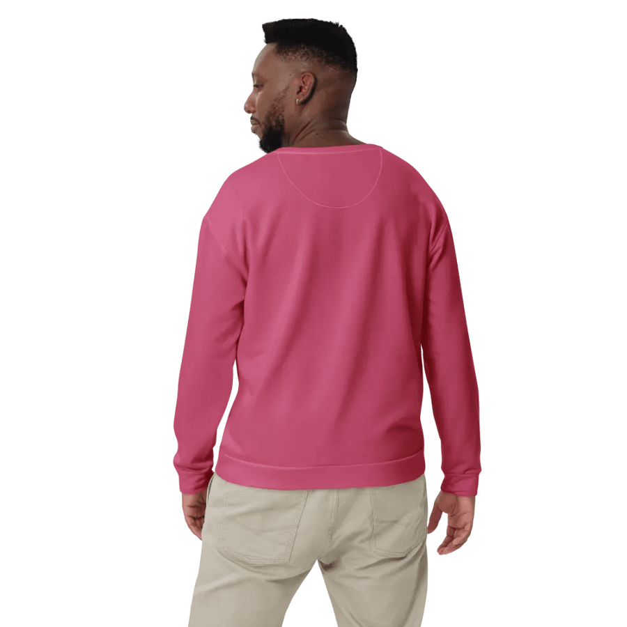 Plain Vibrant Red Soft Summer Unisex Recycled Polyester Heavyweight Premium Sweatshirt by Treasure Pie product image (11)