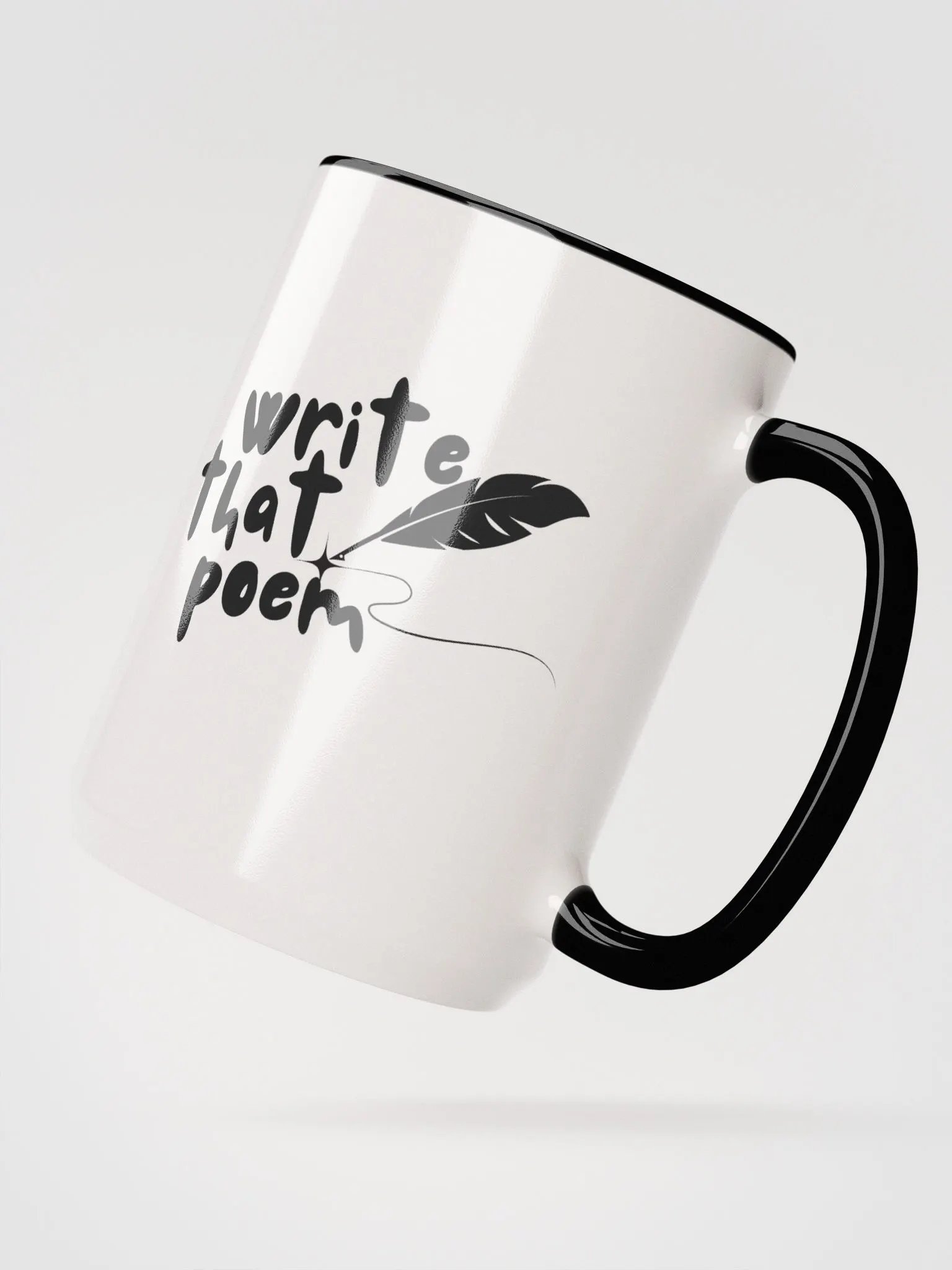 Write That Poem Two-Tone Ceramic Mug product image (3)