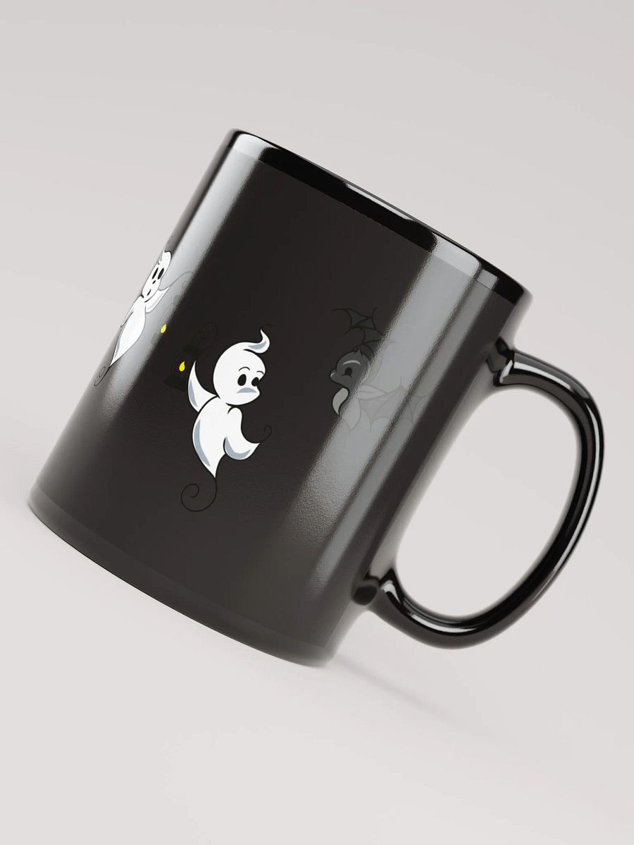 Ghosts and Bat Black Glossy Mug product image (4)