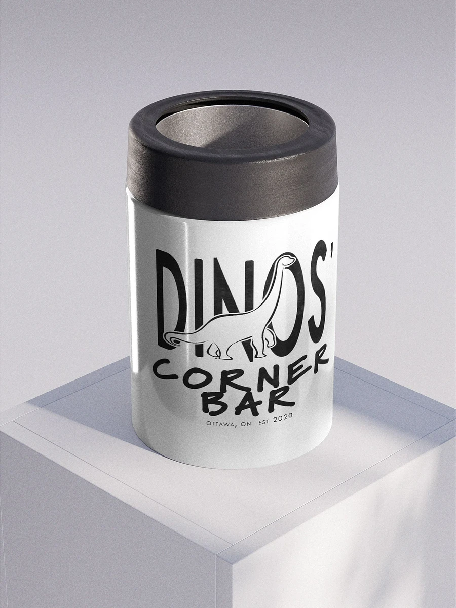 Dinos' Corner Bar Steel Koozie [Dark] product image (1)
