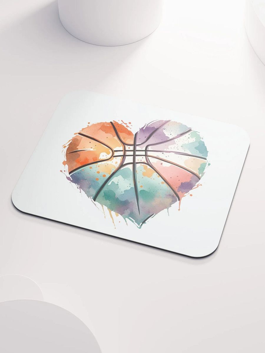 Heart Pastel Basketball Mouse Pad product image (3)