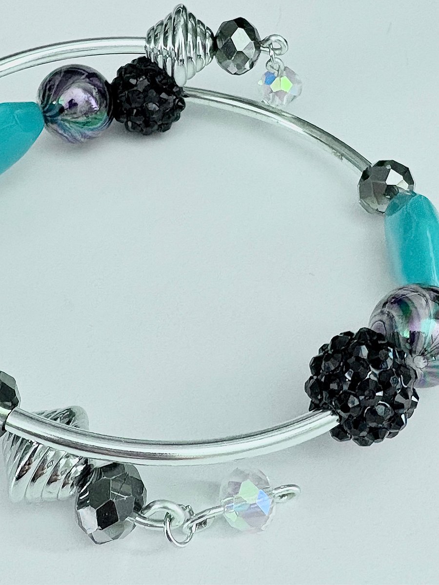 Handmade 8.25" Coil Bracelet | Coastal Charm Jewelry | by Monique Faella Designs™ | MFD-00072 product image (1)