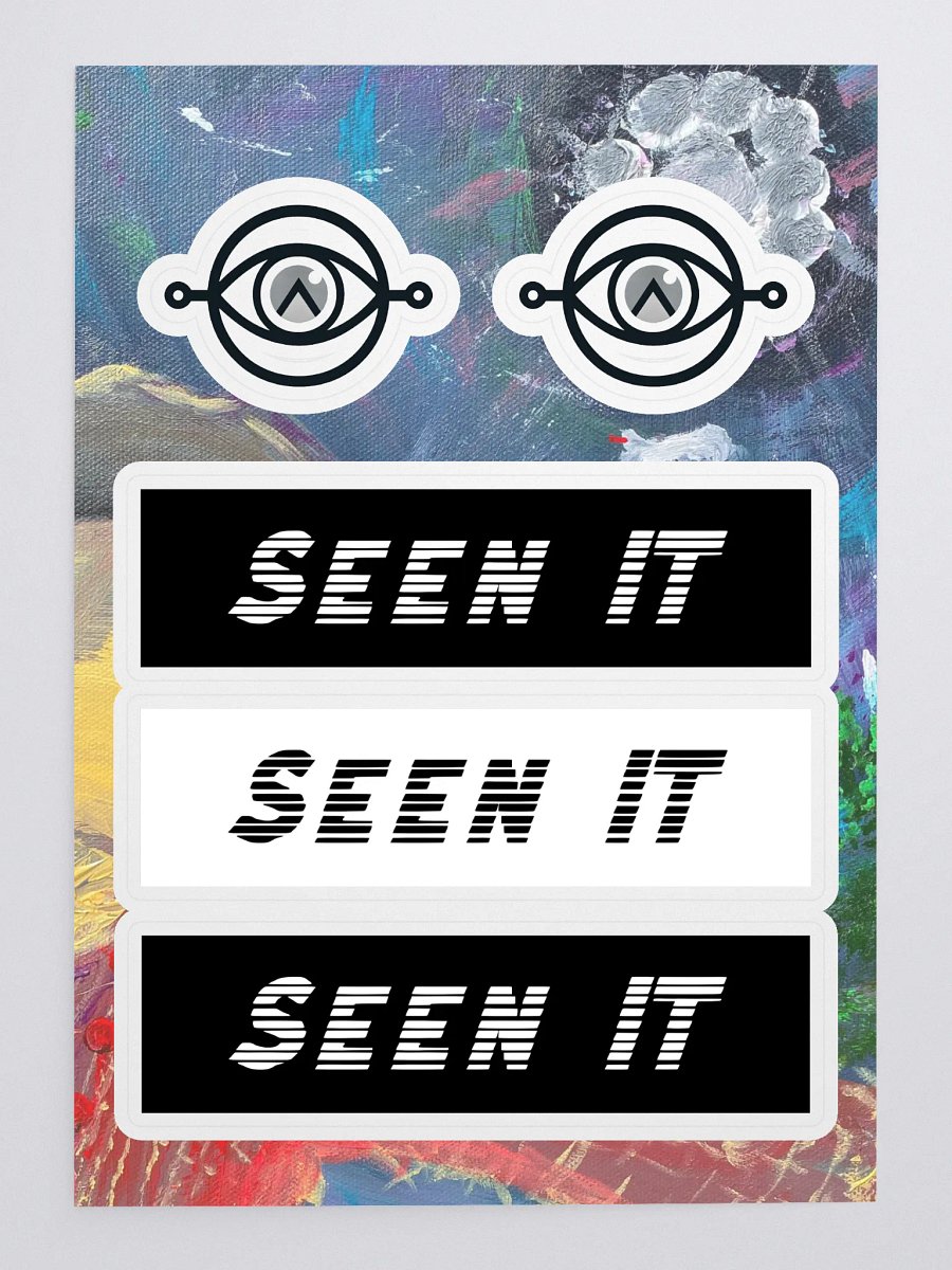 SEEN IT/ Witness Logo Custom Sticker Sheet product image (3)