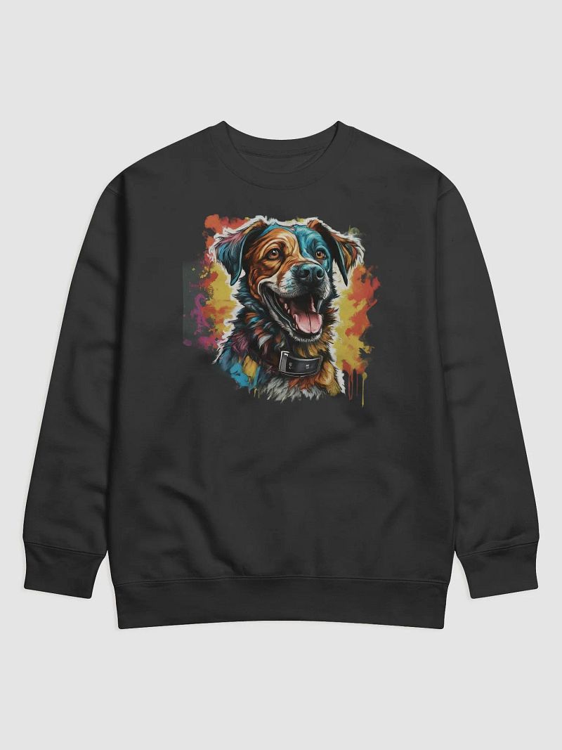 Vibrant Canine Portrait Sweatshirt