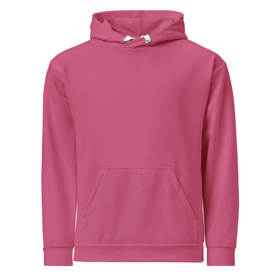 Plain Muted Blush Pink True Summer Unisex Recycled Polyester Heavyweight Premium Hoodie by Treasure Pie product image (8)