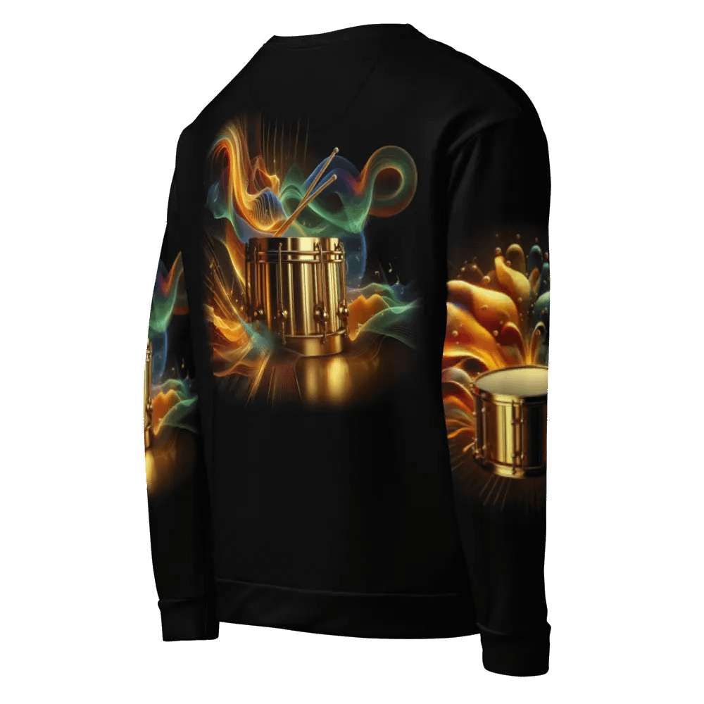 Golden Drum Musical Instrument - All-Over Unisex Sweatshirt #14 product image (8)