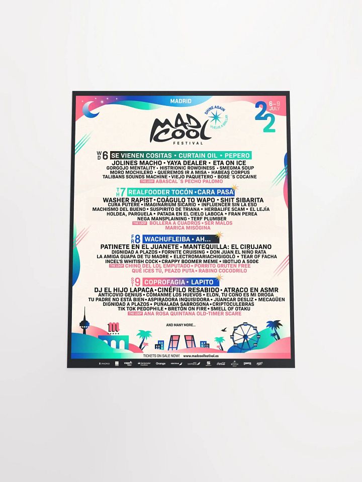 Póster Parodia Madcool 2022 product image (1)