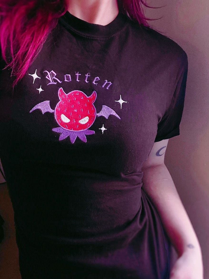 ROTTEN // embroidered tee product image (2)